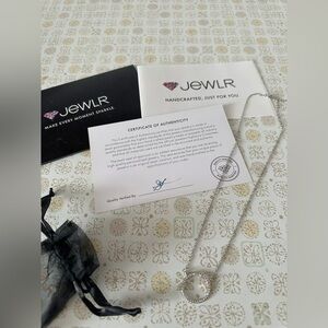 Silver Circle Jewlr Necklace